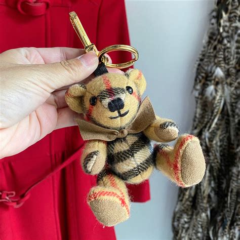 burberry bear keychain sale|burberry teddy bear keychain.